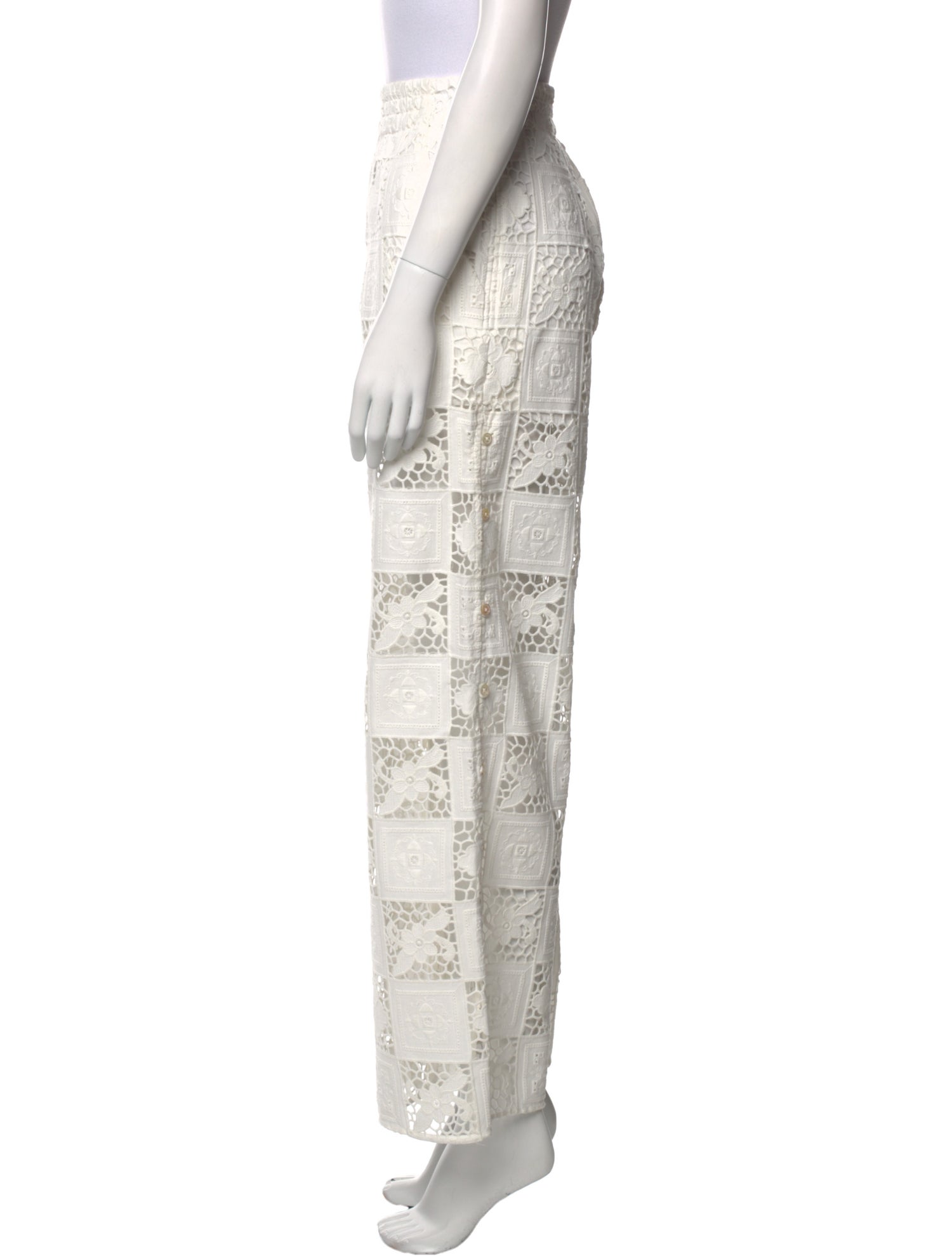 Sea New York Lace Pattern Wide Leg Pants